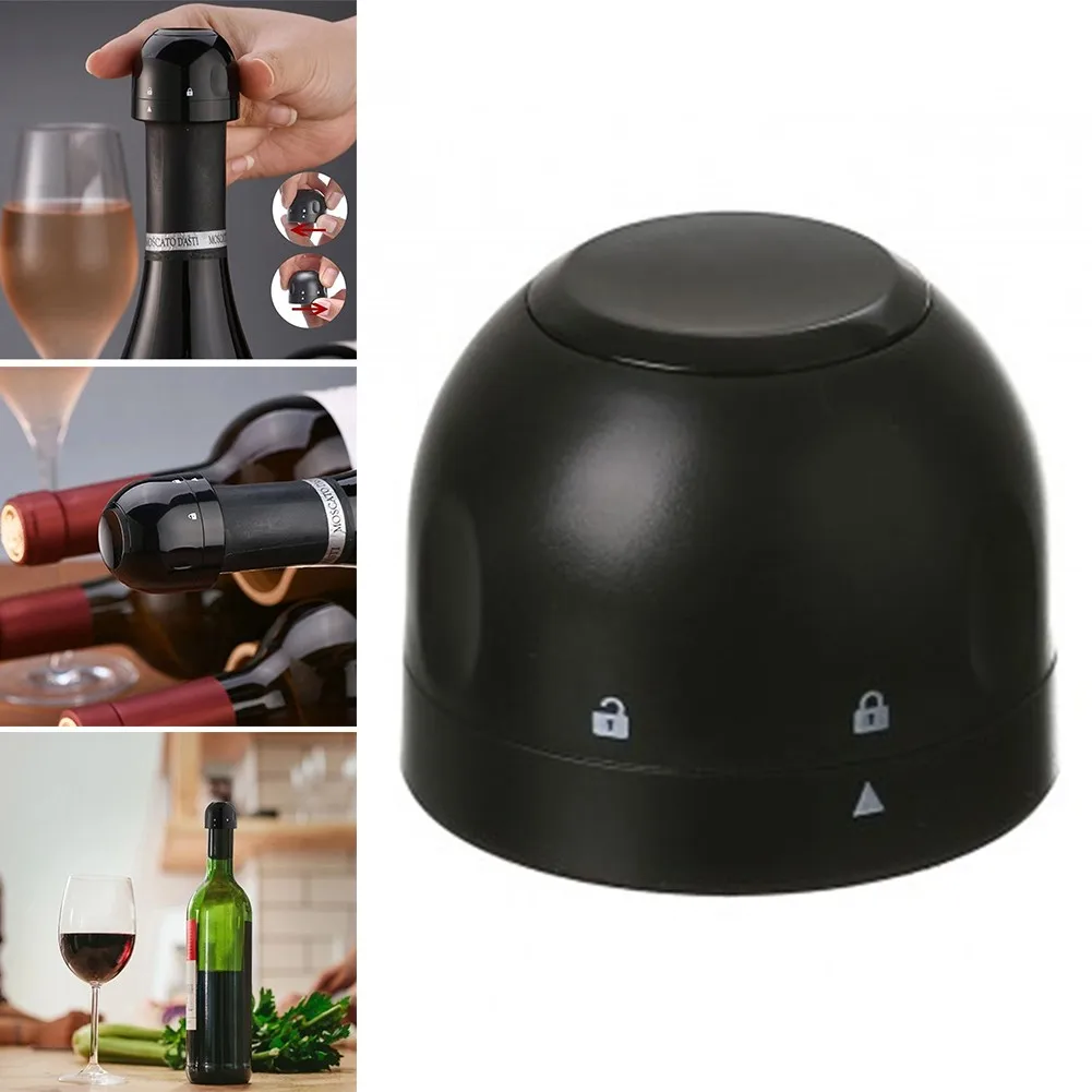 

Vacuum Red Wine Bottle Cap Stopper Silicone Sealed Champagne Bottle Stopper Vacuum Retain Freshness Wine Plug Bar Tools