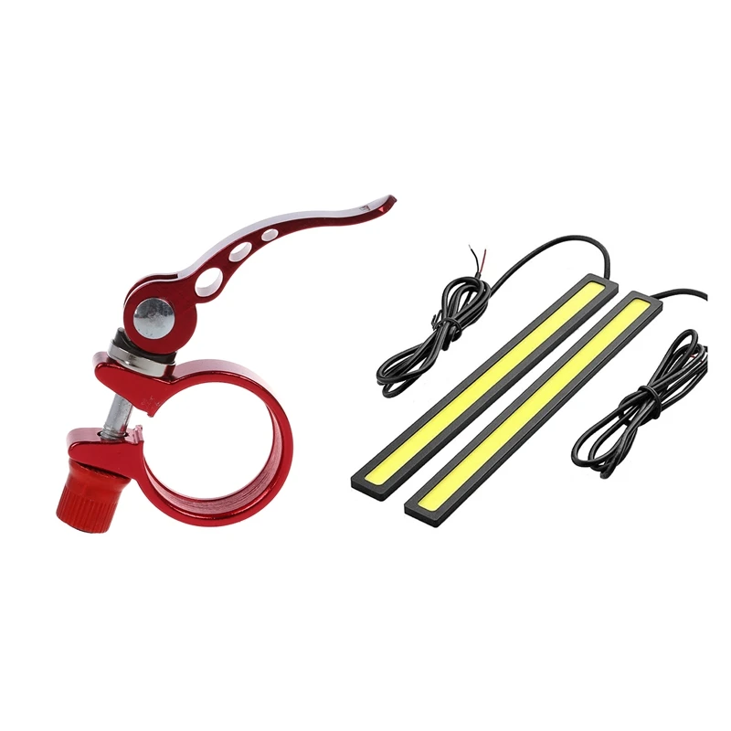 

Велосипедный быстросъемный штырь сиденья, 1 шт, зажим из алюминиевого сплава, красный, 31,8 мм и 2 x, водонепроницаемый супер-яркий автомобильны...