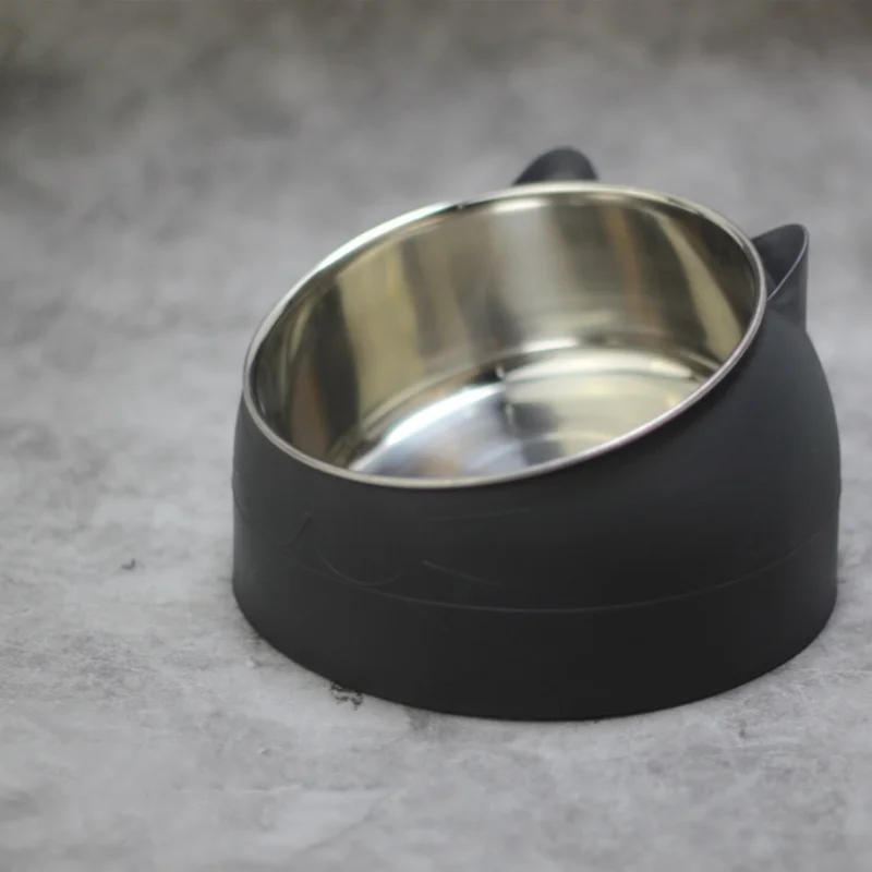 

Portable 15 Degree Dispenser Feeder For Dogs Cats Stainless Steel 304 Pets Bowl 400ml 800ml Available