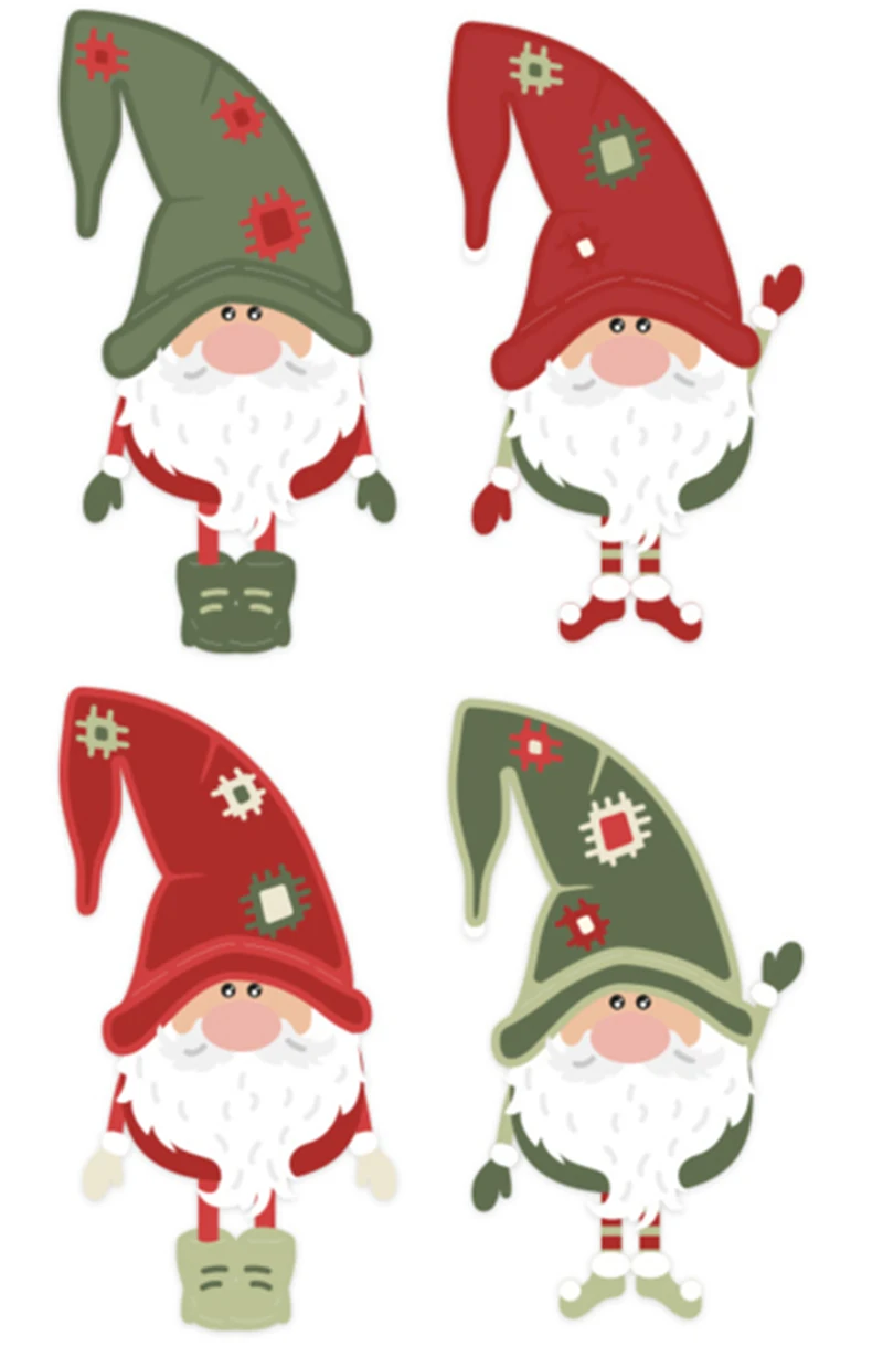 Металлические штампы вырезанные Рождественский Санта Клаус для скрапбукинга