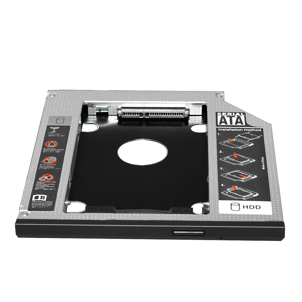 jcx sata 2nd caddy 9 5mm ssd hard disk drive hdd adapter bay external case enclosure for ibm lenovo thinkpad hdt440p free global shipping