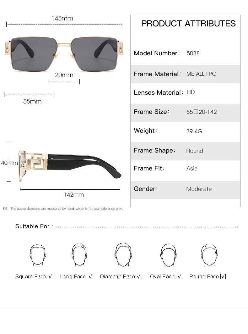 2021 новые модные роскошные мужские и женские винтажные УНИКАЛЬНЫЕ Солнцезащитные