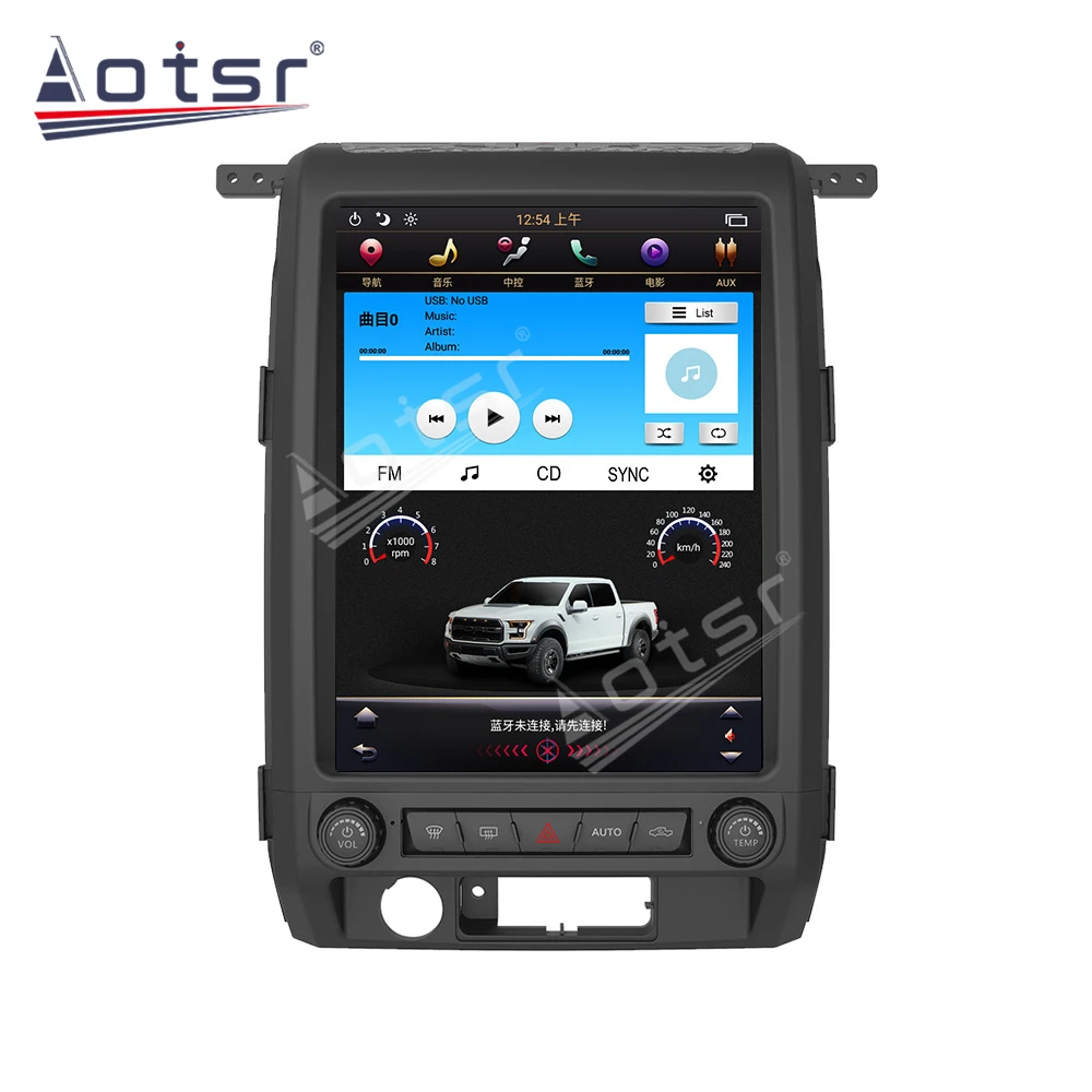 Tesla Head Unit For Ford Raptor F150 2009-2012 Android Radio Multimedia Player PX6 GPS Navigation Auto Stereo Audio Video 64GB | Автомобили