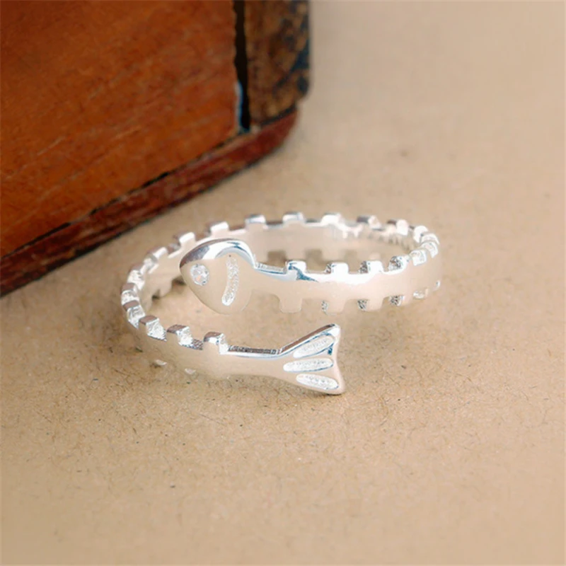 Новинка Лидер продаж винтажные серебряные кольца на палец в виде милых животных