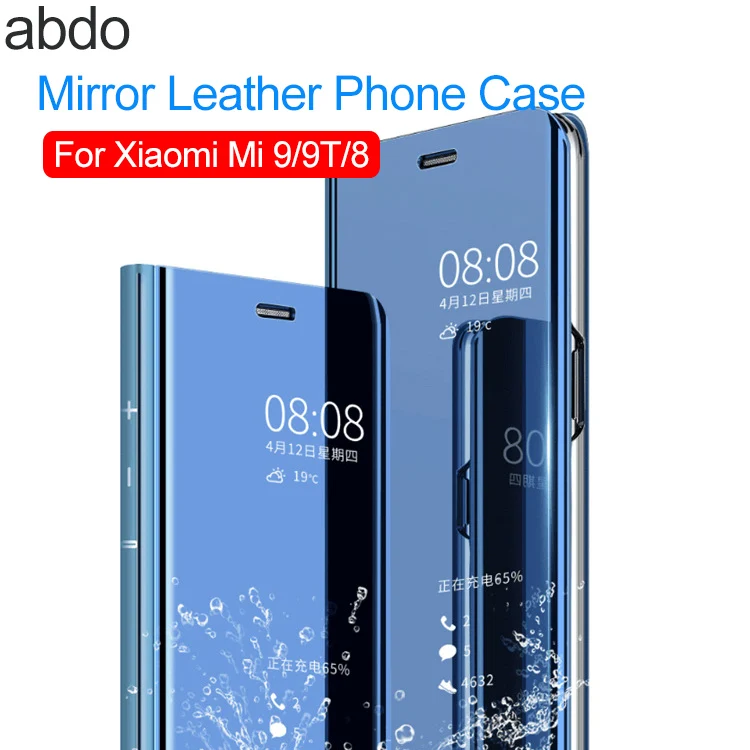 Смарт mi rror флип чехол для Xiaomi mi 9 SE 8 Lite чехол для Xiaomi mi 8 Pro Max 3 Pocophone F1 Магнитный кожаный чехол для телефона