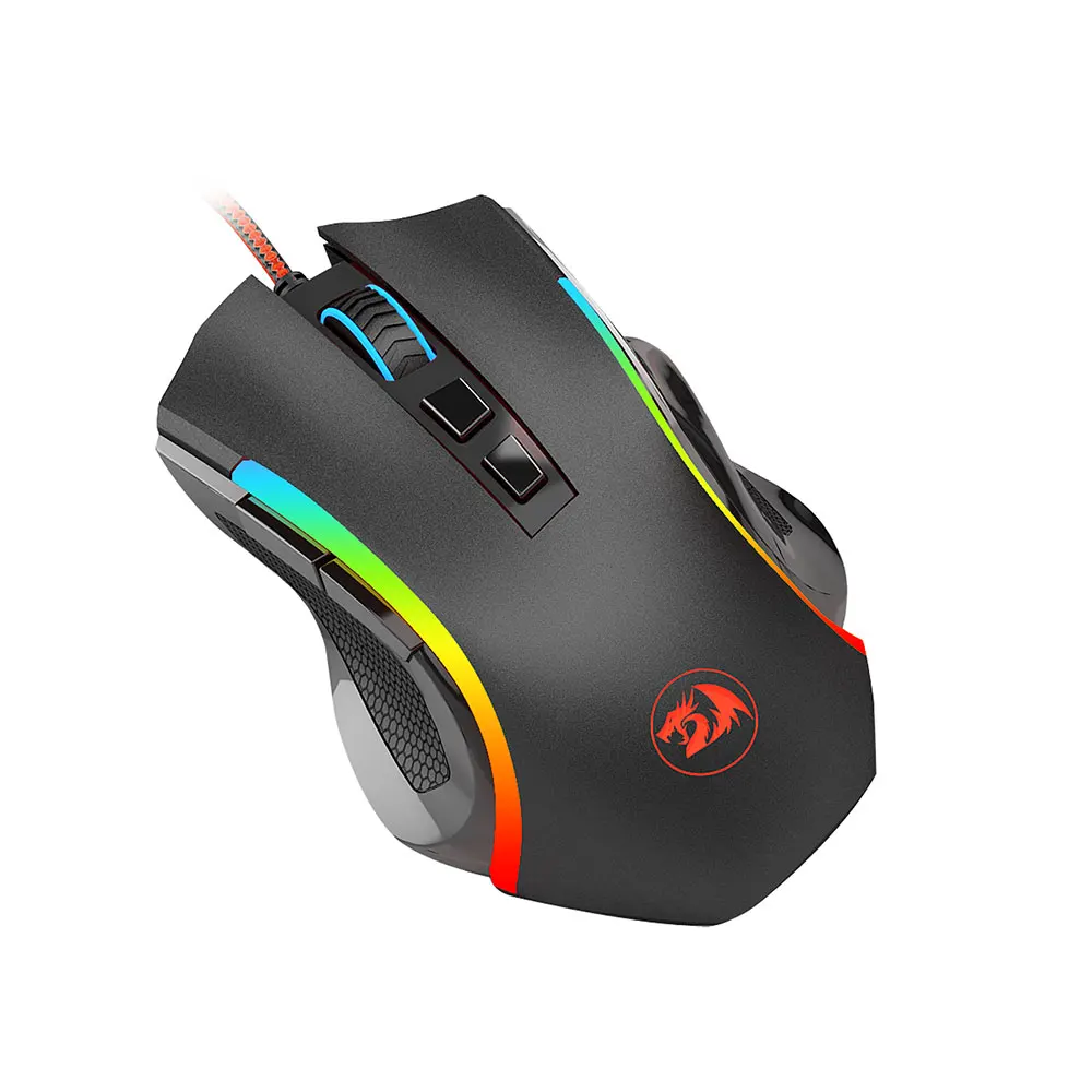 

Redragon M607 USB Wired Mouse RGB backlight with software Gaming Mouse