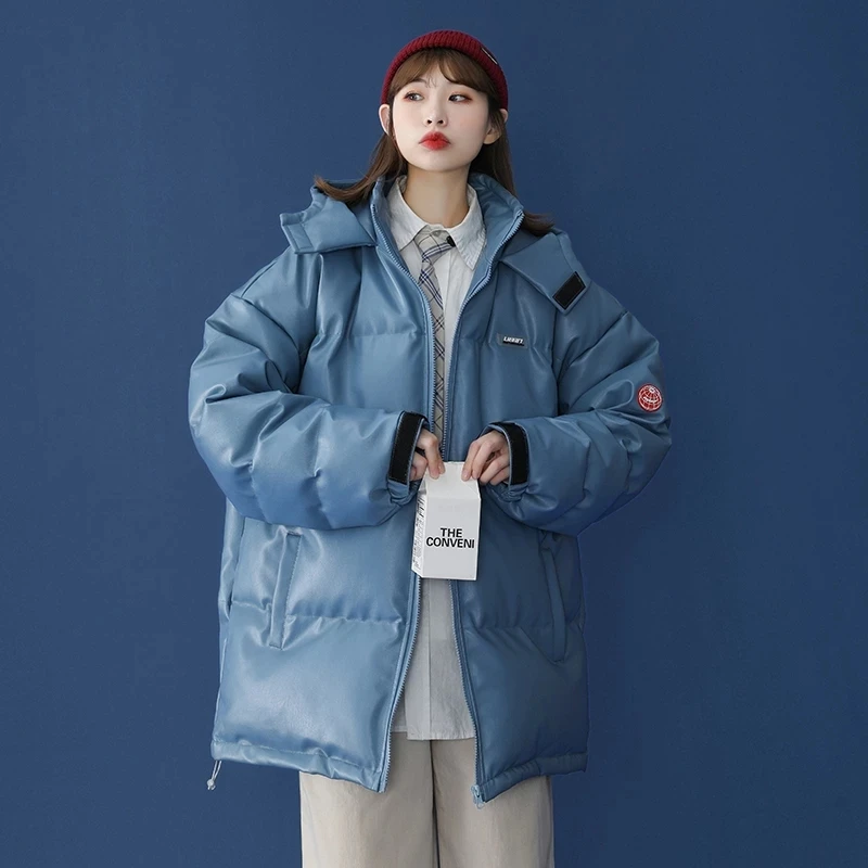 

Thick Loose Coats And Jackets Women 2020 Shiny Puffer Korean Style Streetwear Manteau Femme Hiver Cotton Padded Clothes EG60