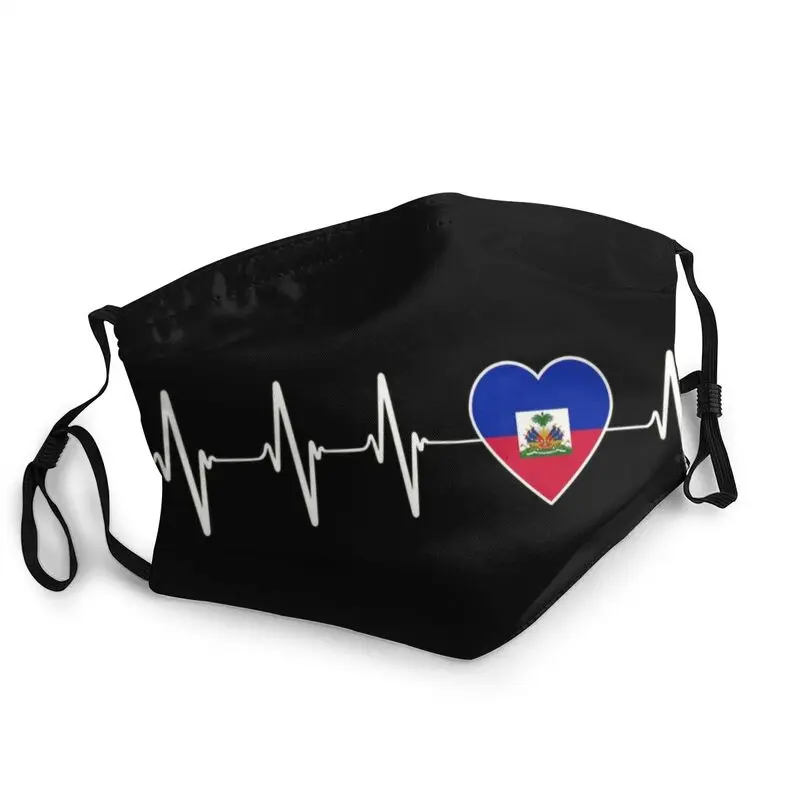 

Сердцебиение Гаити маска с флагом Анти-пыль моющиеся гаитянский сердце Отечественной маска для лица Защитная крышка Для мужчин респиратор ...