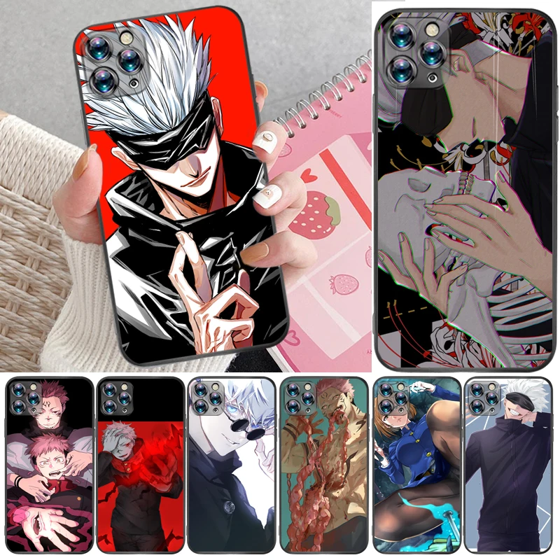 

Jujutsu Kaisen Yuji Itadori Satoru Gojo Sukuna Fushiguro Megumi Phone Case For iPhone 12 Pro Max SE 2020 Mini Cases Coque
