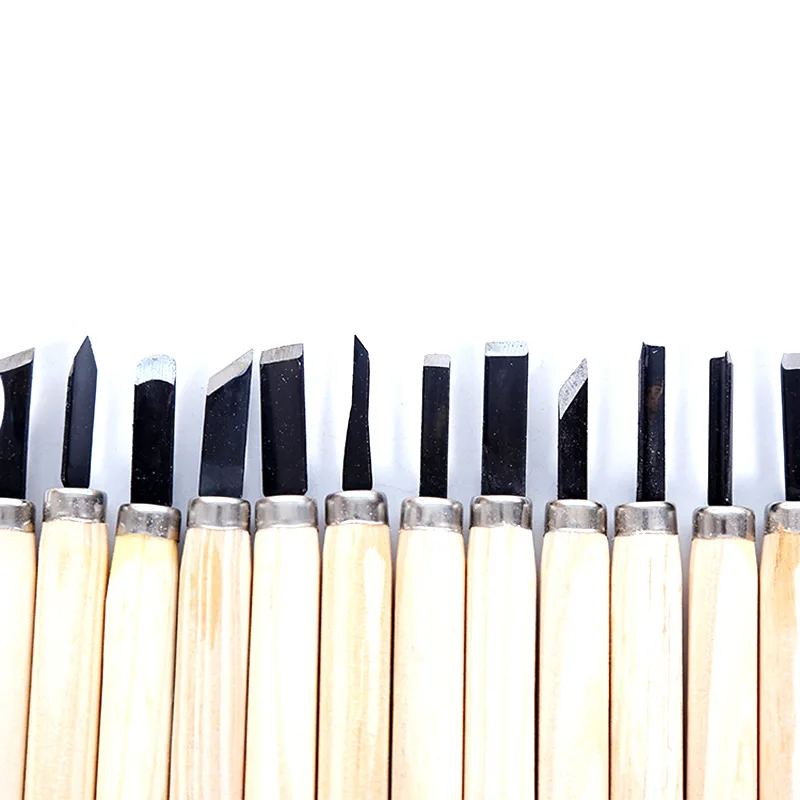 

12pcs/10pcs/6pcs Professional Wood Carving Chisel Knife Hand Tool Set For Basic Detailed Carving Woodworkers Gouges