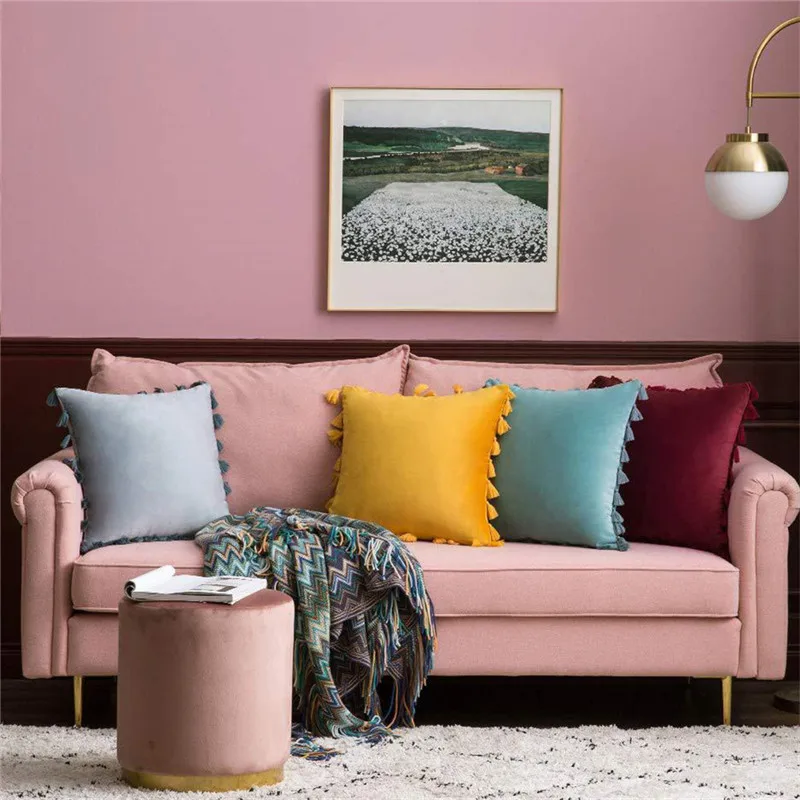 Чехол для подушки в простом стиле 45 х45 см | Дом и сад