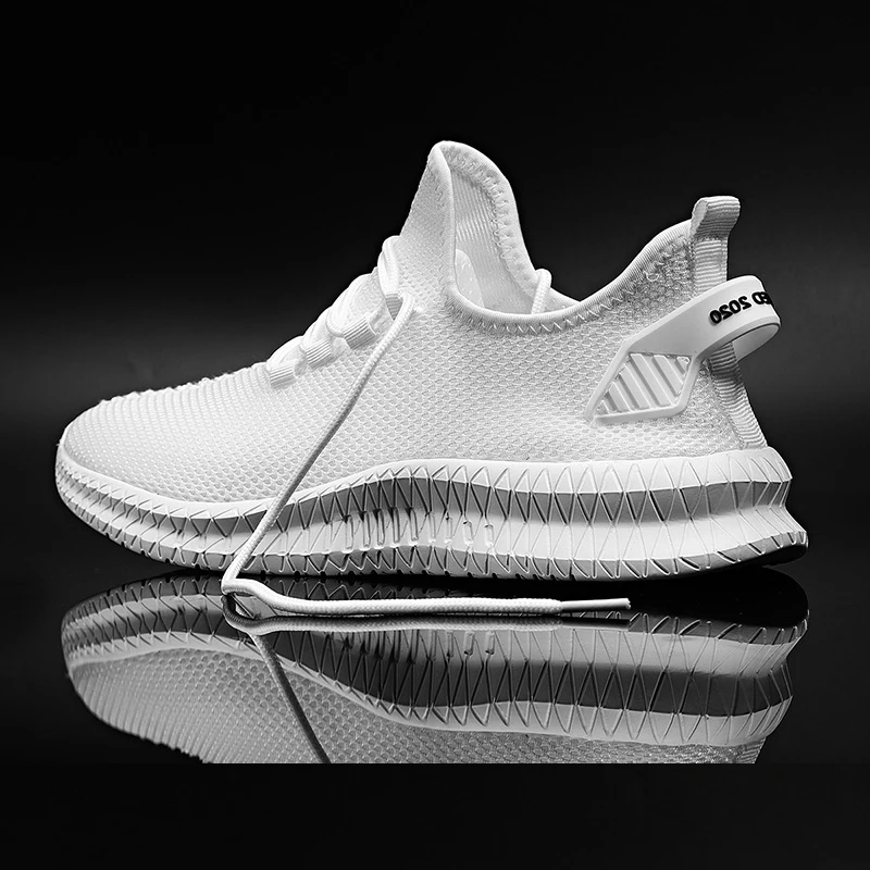 

New light men sneakers fashion casual large size cheap 48 size white khaki sports walking breathable mesh style hot selling shoe