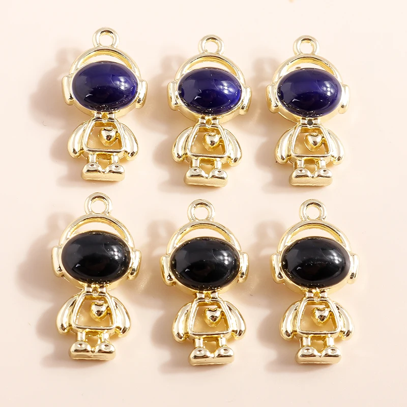 

5pcs New Kawaii Astronaut Charms Cute Heartbeat Boys Charms Pendants of DIY Necklaces Bracelets Keychains Jewelry Making Supply