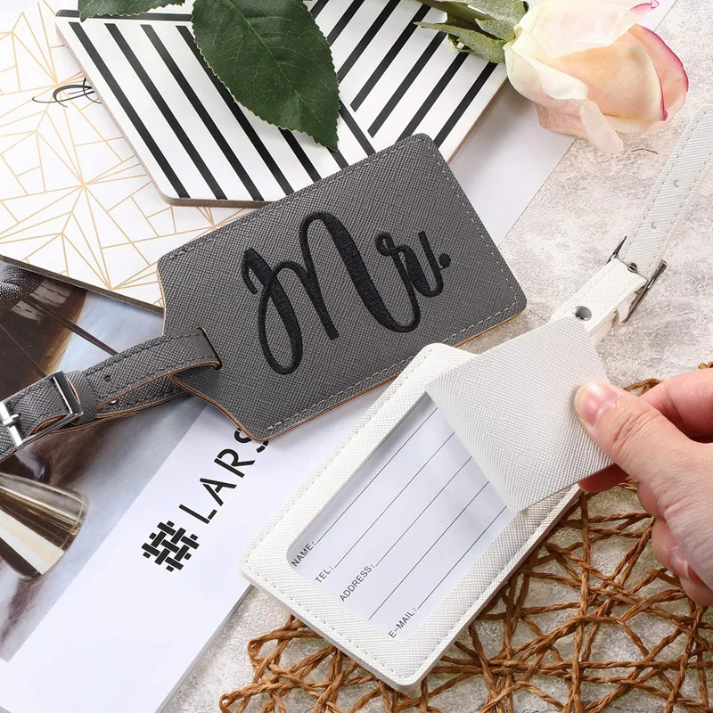 Mr и Mrs Чемодан бирка Свадебные Тэги медовый месяц путешествия этикетка Свадебная