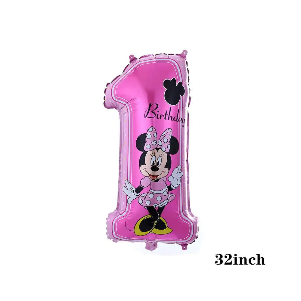 pink 1 1 шт. 116*64 см большая подставка Микки и Минни Маус Фольга воздушные шары, Классические игрушки надувной воздушный шар с гелием на день рождения воздушные шары вечерние поставки - Цвет: pink 1