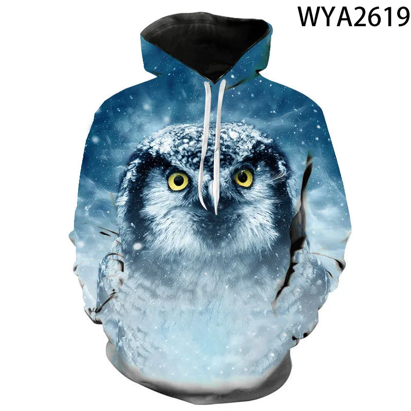 Толстовка с капюшоном для мальчиков и девочек Повседневный пуловер 3D принтом