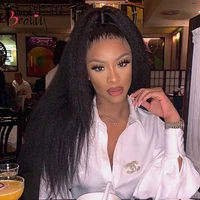 kinky straight full lace wig brazilian glueless full lace human hair wigs for black women transparent hd lace wigs ever beauty