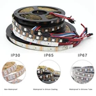 Полноцветная умная Светодиодная лента WS2815 (обновление ws2812b) RGB 12 В постоянного тока пикселей индивидуально Адресуемая Светодиодная лента с двойным сигналом для комнаты