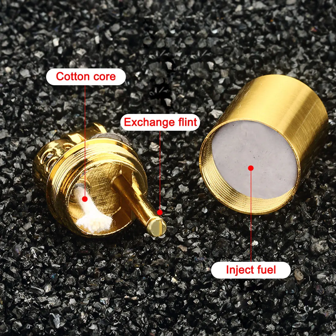 

Mini Compact Kerosene Lighter Keychain Gasoline Lighter Outdoor Tools