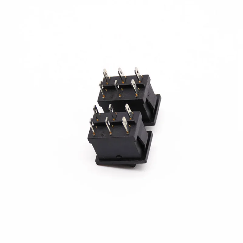 1 шт. KCD1 Мини Черный 3 Pin/6 pin ВКЛ/ВЫКЛ/вкл кулисный переключатель AC 6A/250V10A/125 В