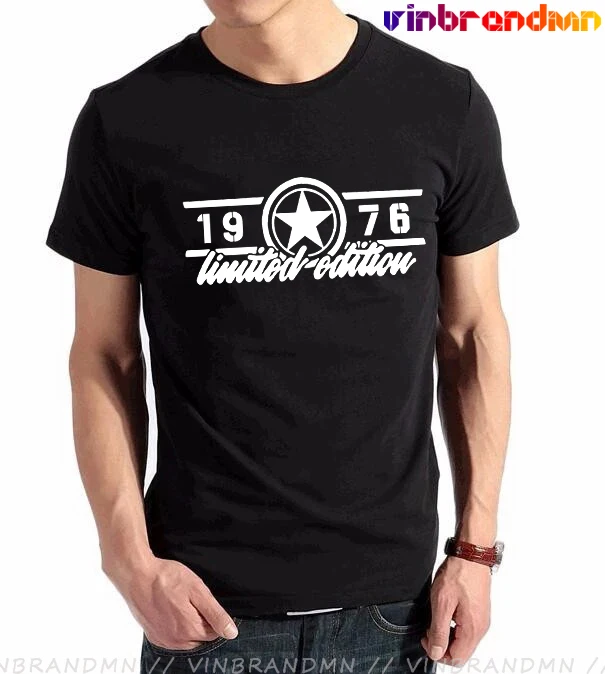 

Limited Edition 1976 T Shirt Men Summer Funny Birthday Gift T Shirt Tops Tee Born in 1976 T shirts Short Sleeve Cotton T Shirts