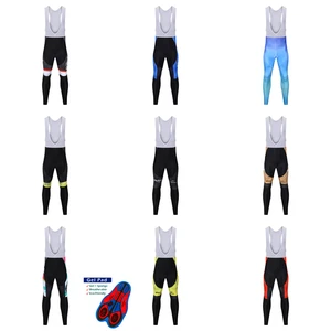 New Style Mens Dry Breathable Cycling Bib Pant With Bicycle Team Trousers Riding Womens Long Pants Spring Autumn 9D Gel Pad 2021