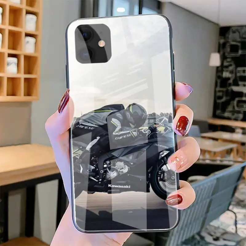 

Moto Cross Motorcycle Sports Phone Cases Tempered Glass For Iphone6plus 6S 7 7plus 8 X XS XSmax XR 11 12 Pro Max 12mini