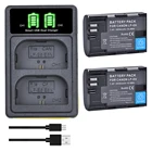 2650 мАч, LP-E6 LP-E6N Батарея  светодиодный Тип-C двойной Зарядное устройство для цифровой однообъективной зеркальной камеры Canon EOS Mark III 6D 7D 80D EOS 5DS R 5DS R 5D Mark II 5DCamera