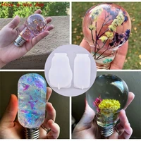 light bulb shape silicone molds led bulb crafts resin art moulds for resin casting diy ornaments for jewelry making tools