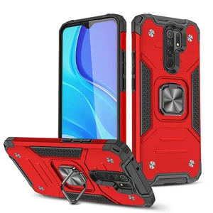 Shockproof Armor Metal Ring Holder Case for Xiaomi Redmi Note 8 9 10
Pro 9S 9C Note 10S POCO X3 GT Pro F2 NFC M3 F3 Stand Cover