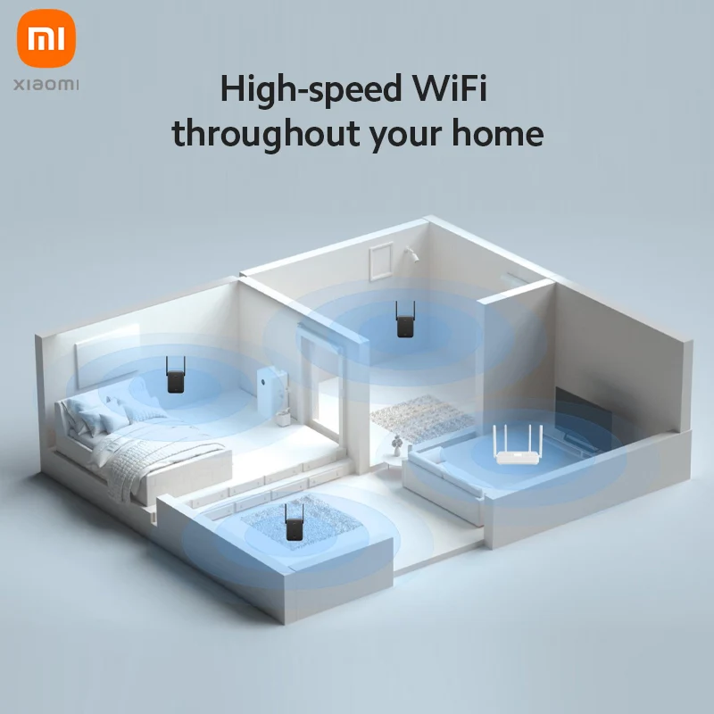 Усилитель диапазона Wi Fi Xiaomi Mi AC1200 2 4 ГГц и 5 1200 Мбит/с|Беспроводные роутеры| |