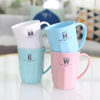 plastic cup portable creative personality mouthwash trend european and american couple mark childrens tooth