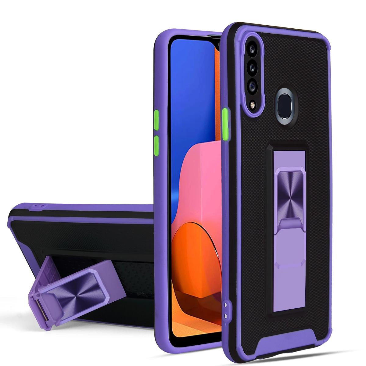 

Armor Bracket Phone Case For Samsung Galaxy A20 A30 A50 A50S A30S A31 A51 4G A71 A10S A20S A02S A03S A11 A21 A21S Magneti Cover