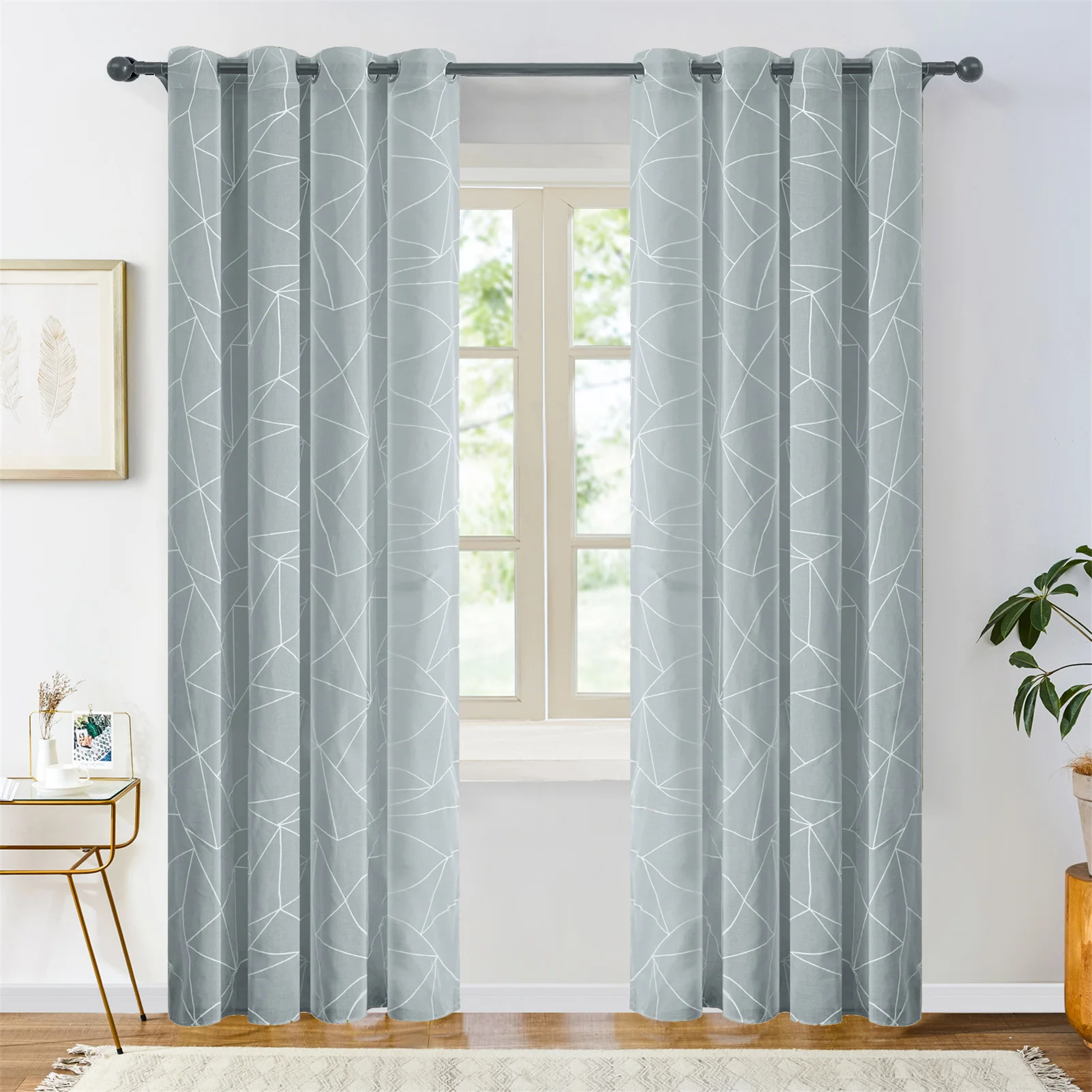 Современные тюлевые шторы геометрические для гостиной спальни кухни прозрачные