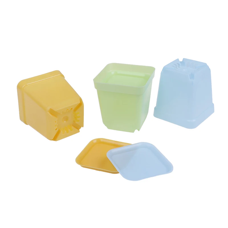 10 шт./упак. домашний декор цветочный горшок карамельных цветов Квадратный