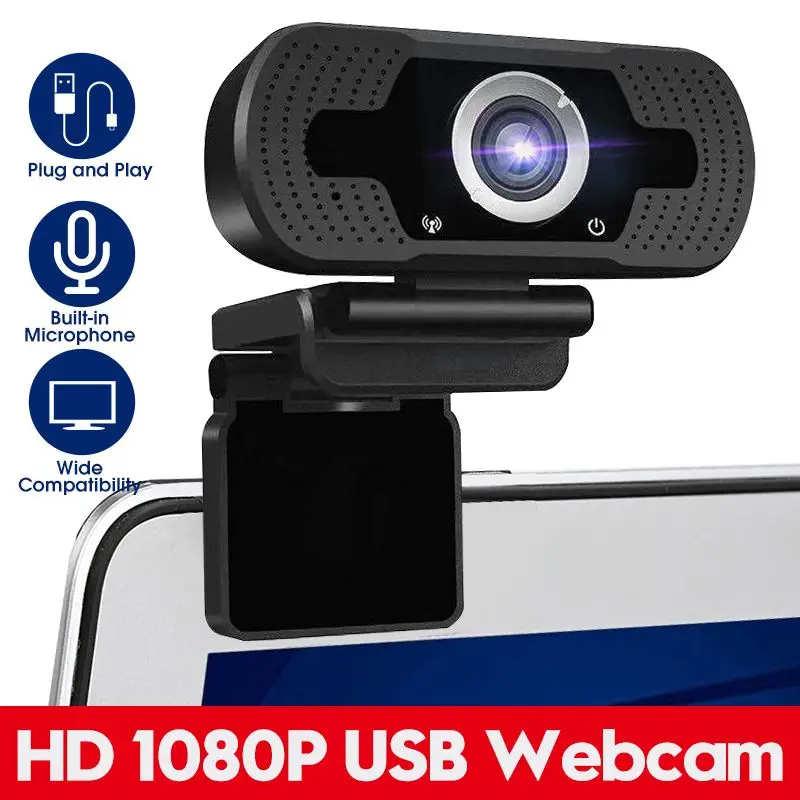 

Веб-камера 1080P HD с микрофоном и встроенным шумоподавлением