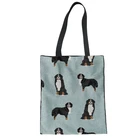 Noisydesigns сумки с верхней ручкой для женщин Бернская горная собака напечатанные сумки для женщин сумки Дизайнерские повседневные холщовые льняные сумки