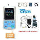 Портативный монитор CONTEC PM50 для измерения артериального давления NIBPSpo2, монитор пациента + манжета + щуп, новинка