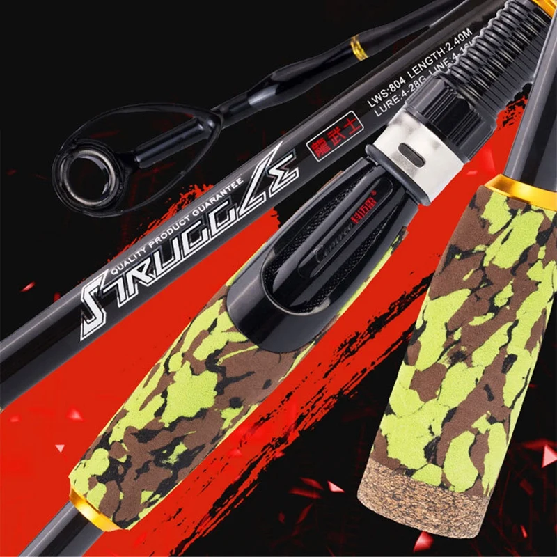 Удочка из углеродного волокна спиннинговые удочки удочка для путешествий 4