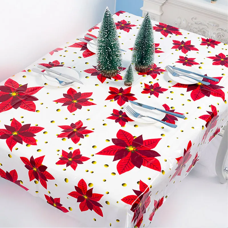 Navidad рождественские украшения для домашнего стола, Рождественская скатерть, прямоугольный Рождественский Декор, новогодняя