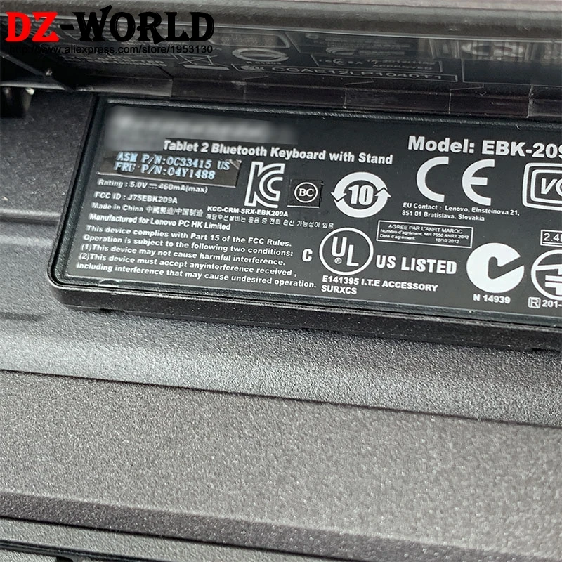 new original us english bluetooth keyboard with pointing stick for lenovo thinkpad tablet 2 phone laptop 04y1488 free global shipping