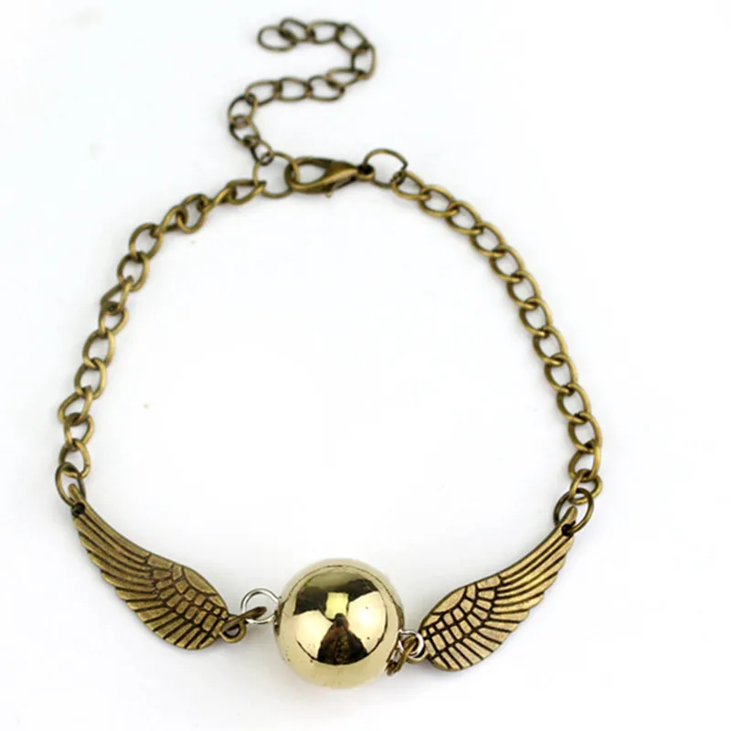 Новый карманный браслет Quidditch Golden Snitch винтажный Ретро с крыльями для мужчин и