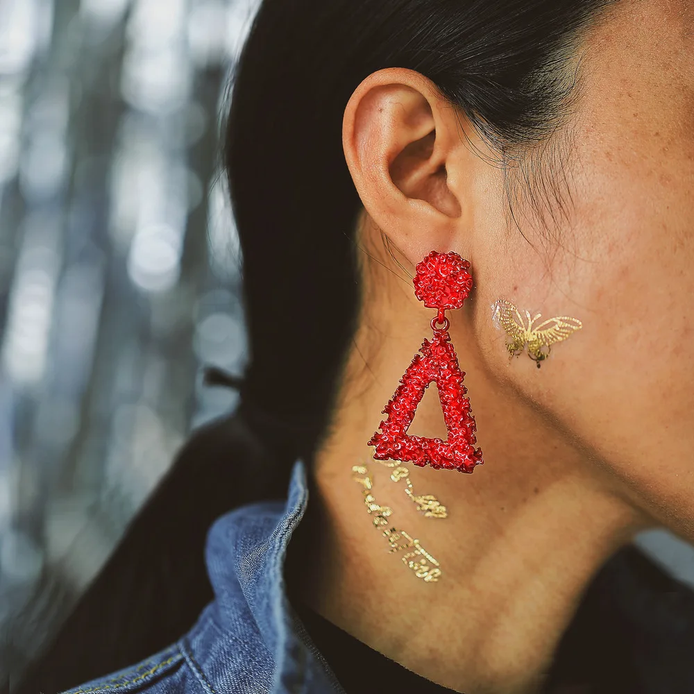 Серьги гвоздики из цинкового сплава гиперболы в стиле панк круглые