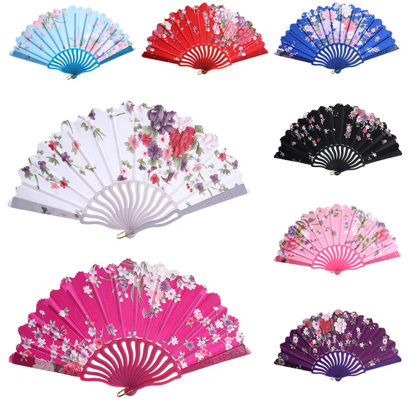 Ручной Веер в китайском/испанском стиле для танцев свадьбы вечеринки кружевные