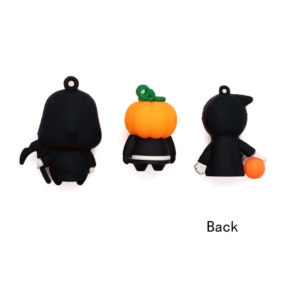 1pcs Halloween Keychains 3D Simulation Death Skeleton Pumpkin Decoration Charms Bag Car Pendants For DIY Accessories LL118 | Украшения и