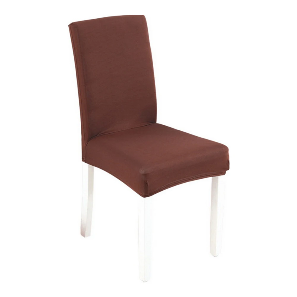 solid color Современный чехол для стула, съемный анти-грязный Чехол для сидения, принтованный кухонный чехол для свадебного ужина, ресторанного дома - Цвет: solid color