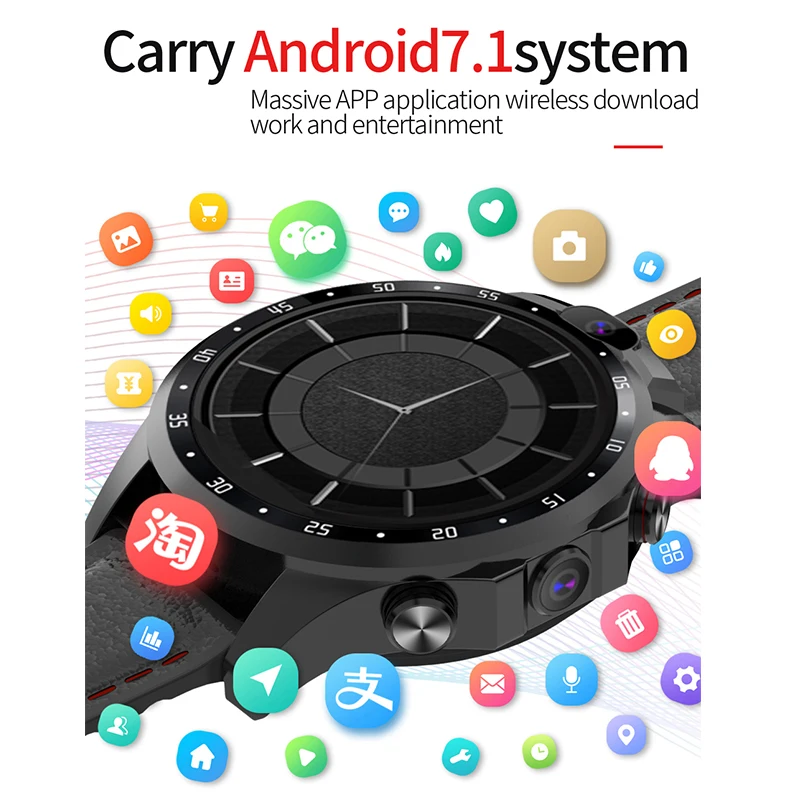 Смарт часы Netcom 4G 800 мАч 3 + 32 ГБ Android 7 1|Смарт-часы| |