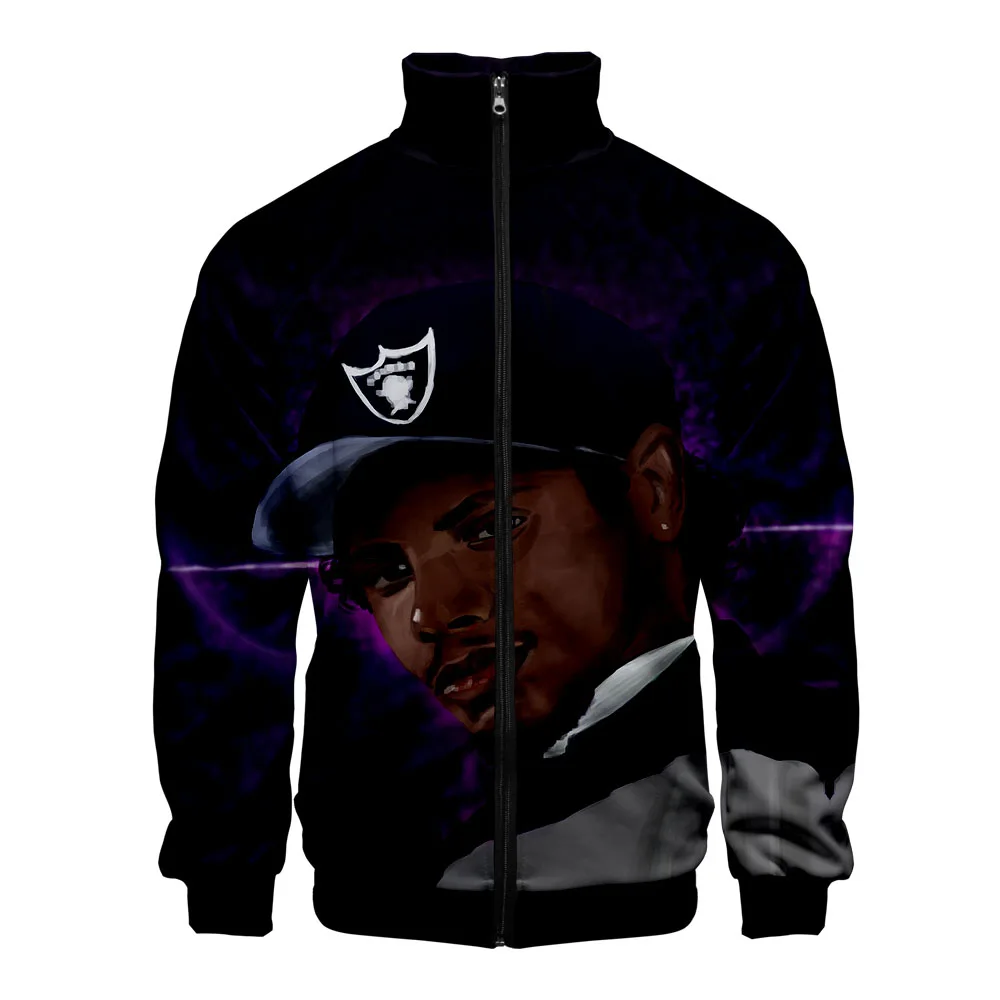 

2021 New Gangsta Rap Eazy E Oversize Jackets Men 3D Print Jacket Teenage Jackets Streetwear Casual Warm Coat