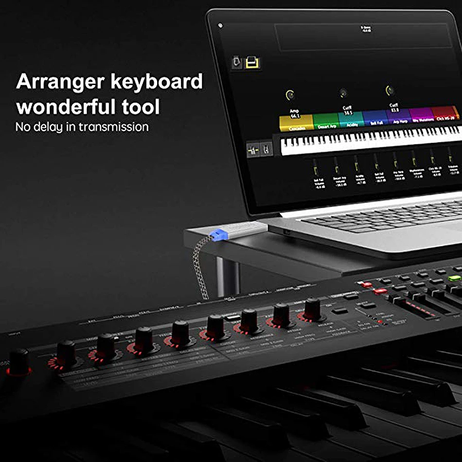 Электрический MIDI-кабель для пианино-барабана переходник с USB кабель адаптера