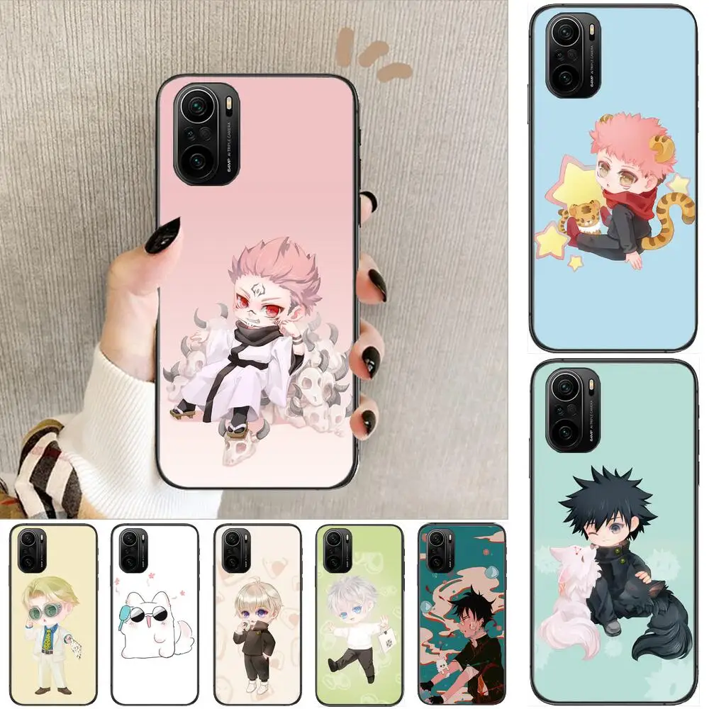 

anime Jujutsu Kaisen Phone Case For xiaomi redmi POCO F1 F2 F3 X3 Pro M3 9C 10T Lite NFC Black Cover Silicone Back Prett mi 10 u